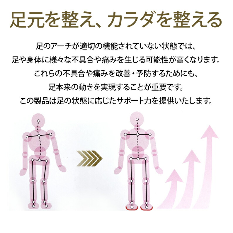 楽天市場】足にフィット サポート インソールスタンダードモデル Life