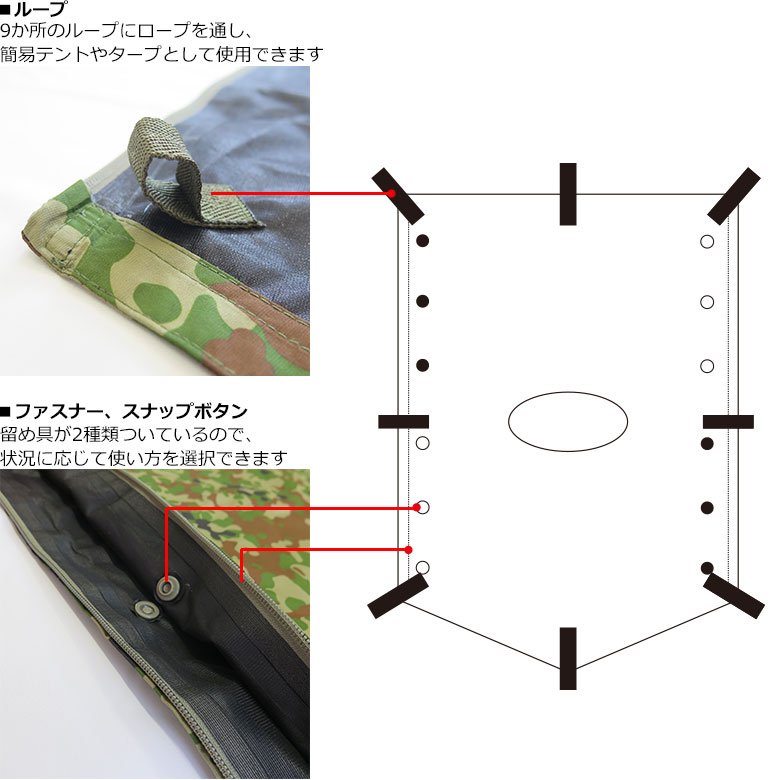 楽天市場】【戦人】遮光透湿ポンチョ［senjin 陸上自衛隊 自衛隊 迷彩