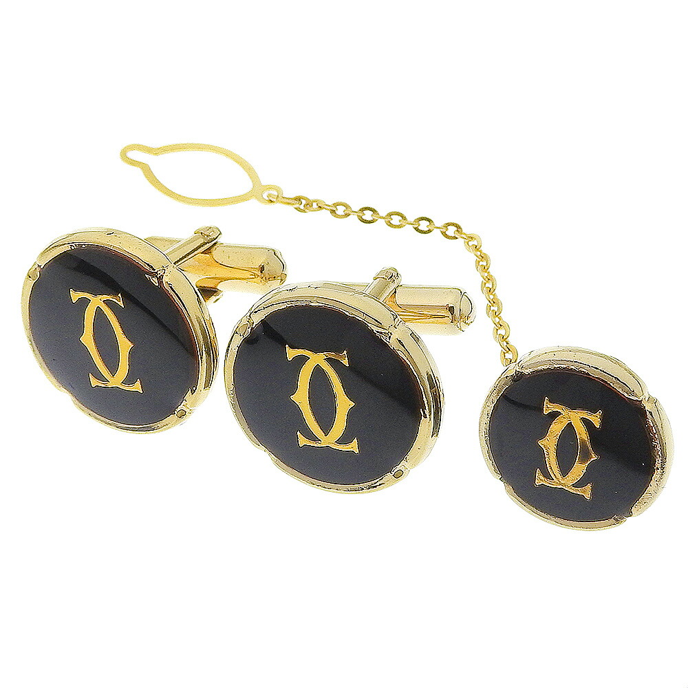 楽天市場】【本物保証】 箱付 カルティエ CARTIER ロゴ カフス