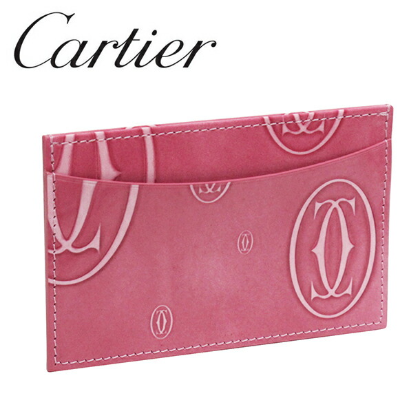 楽天市場】カルティエ Cartier カードケース/パスケース Newピンク