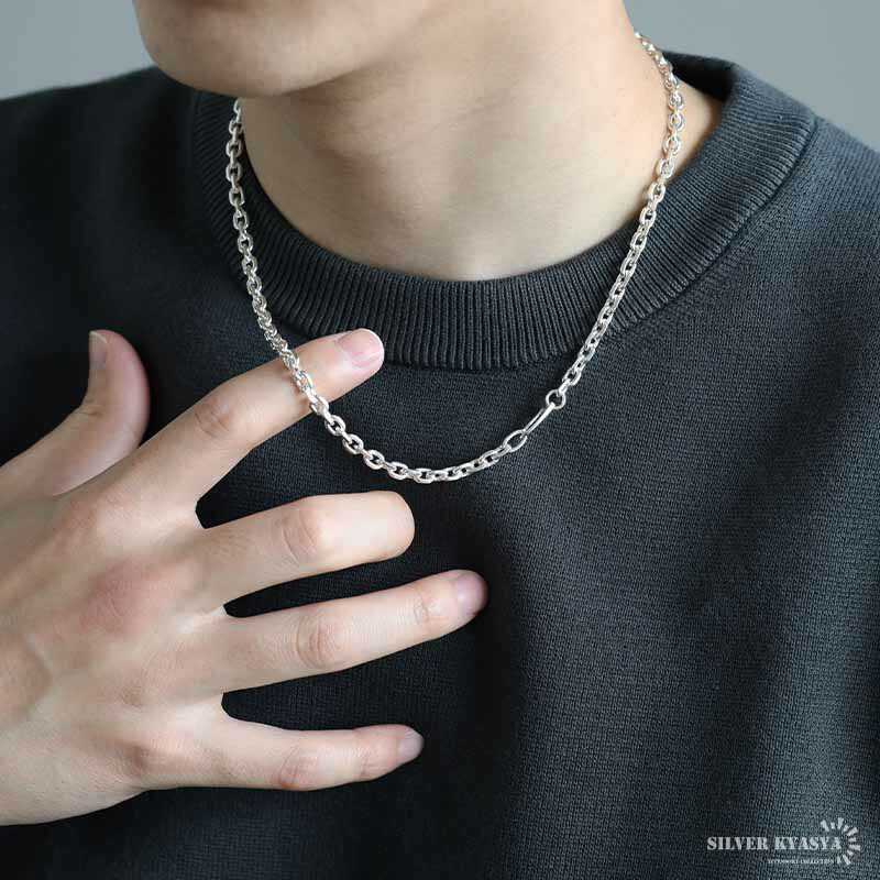 楽天市場】シルバー925 あずきチェーン ネックレス 幅5mm 4面カット