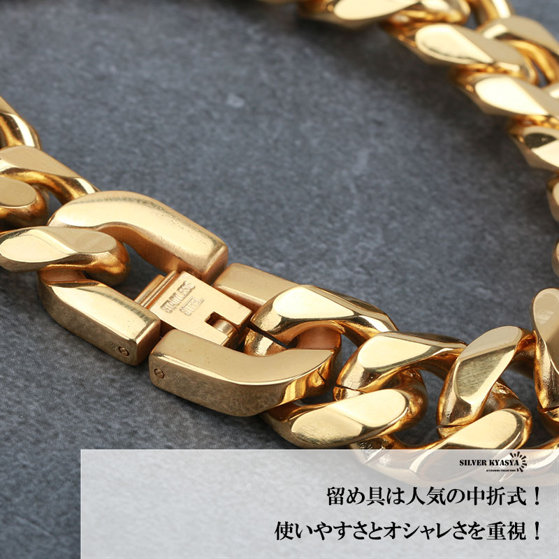 楽天市場】太め 金 喜平チェーンブレスレット ゴールド gold