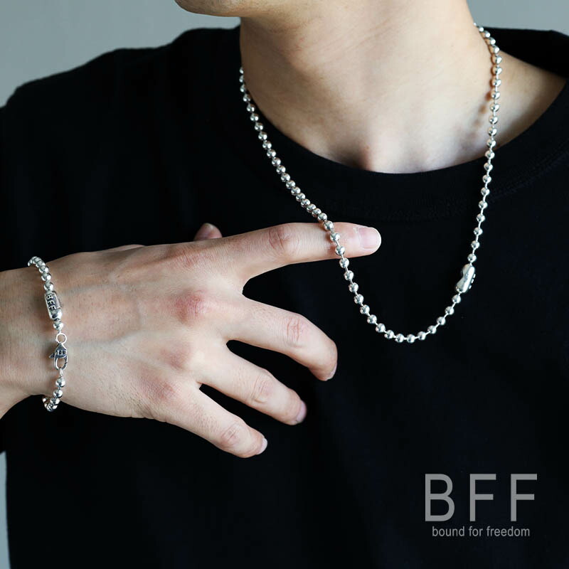 楽天市場】BFF ブランド ボールチェーン ネックレス メンズ 幅5mm