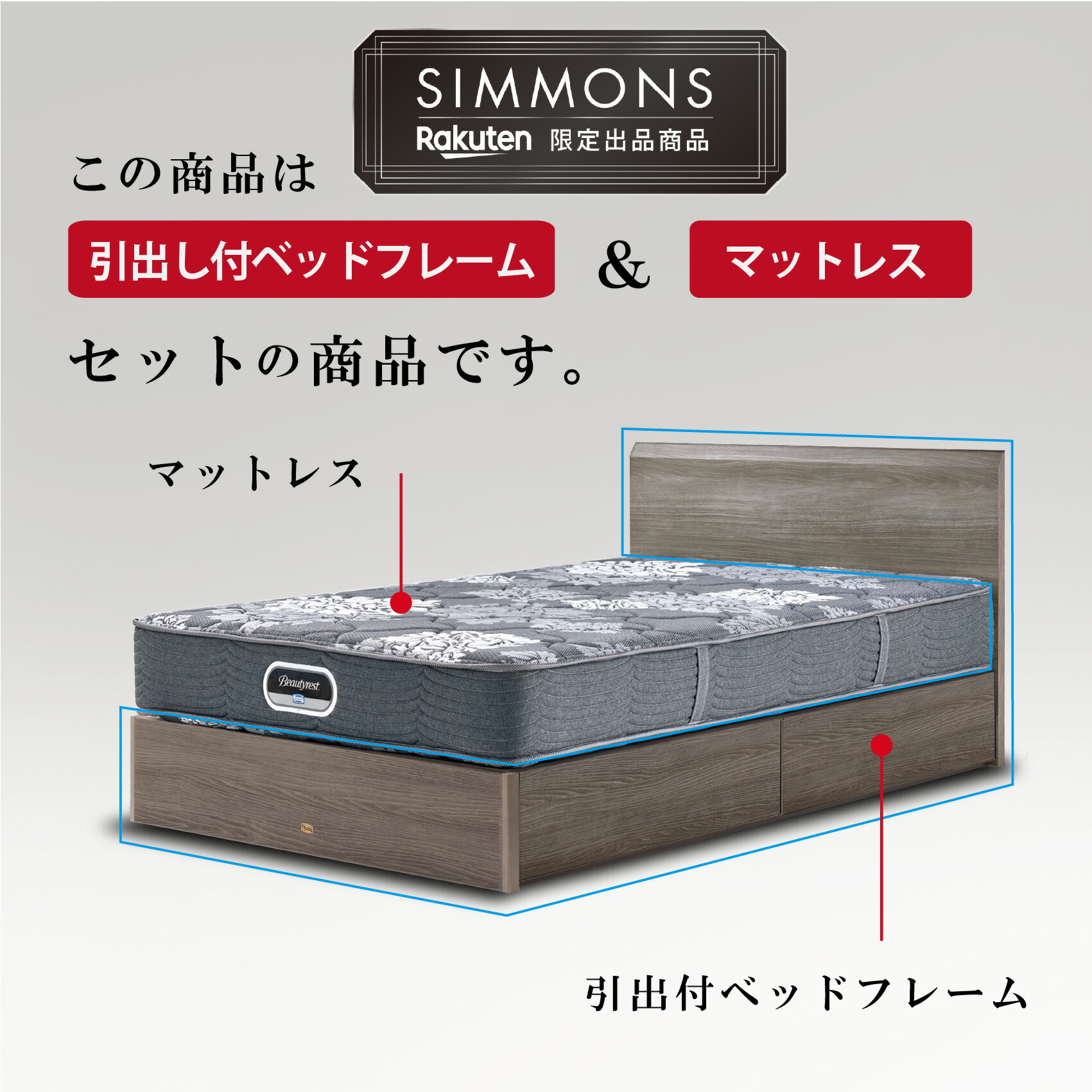 楽天市場】【3/1限定｜1,000円OFF＋P3倍】ベッド マットレス付き《3/31
