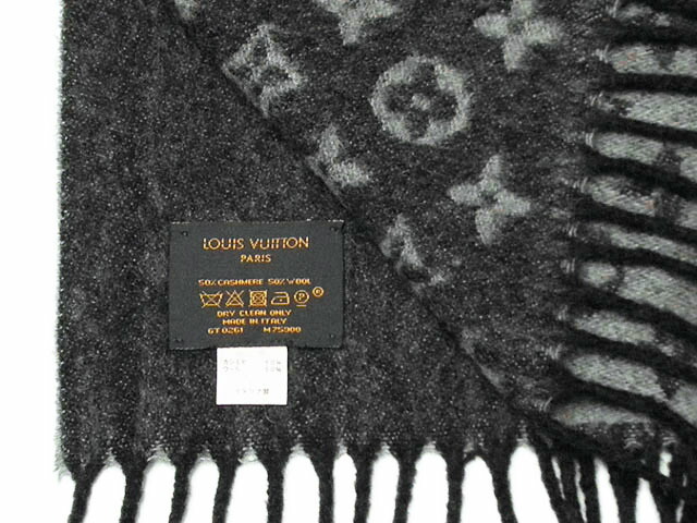 楽天市場】ルイ・ヴィトン LOUIS VUITTON カシミヤ/ウール マフラー