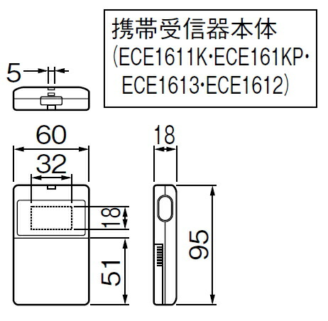 楽天市場】[ ECE1611K ] Panasonic パナソニック ワイヤレスコール携帯