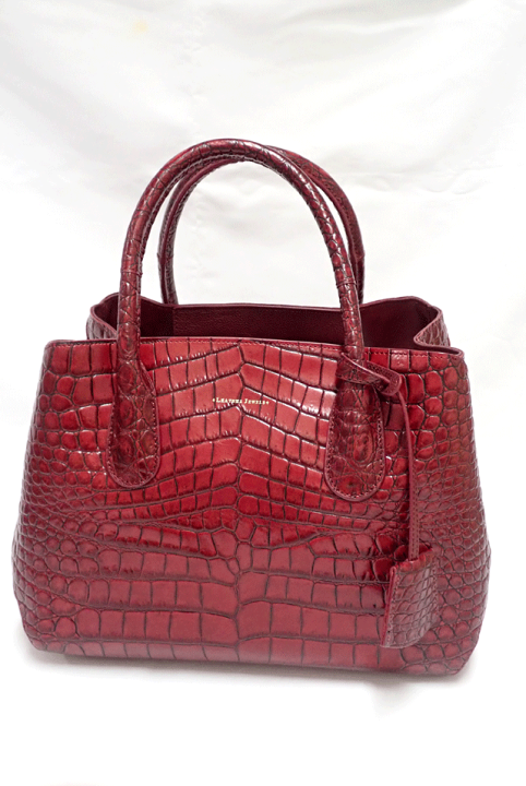 楽天市場】LEATHER JEWELS/レザージュエルズ クロコ型押し 2WAYトート