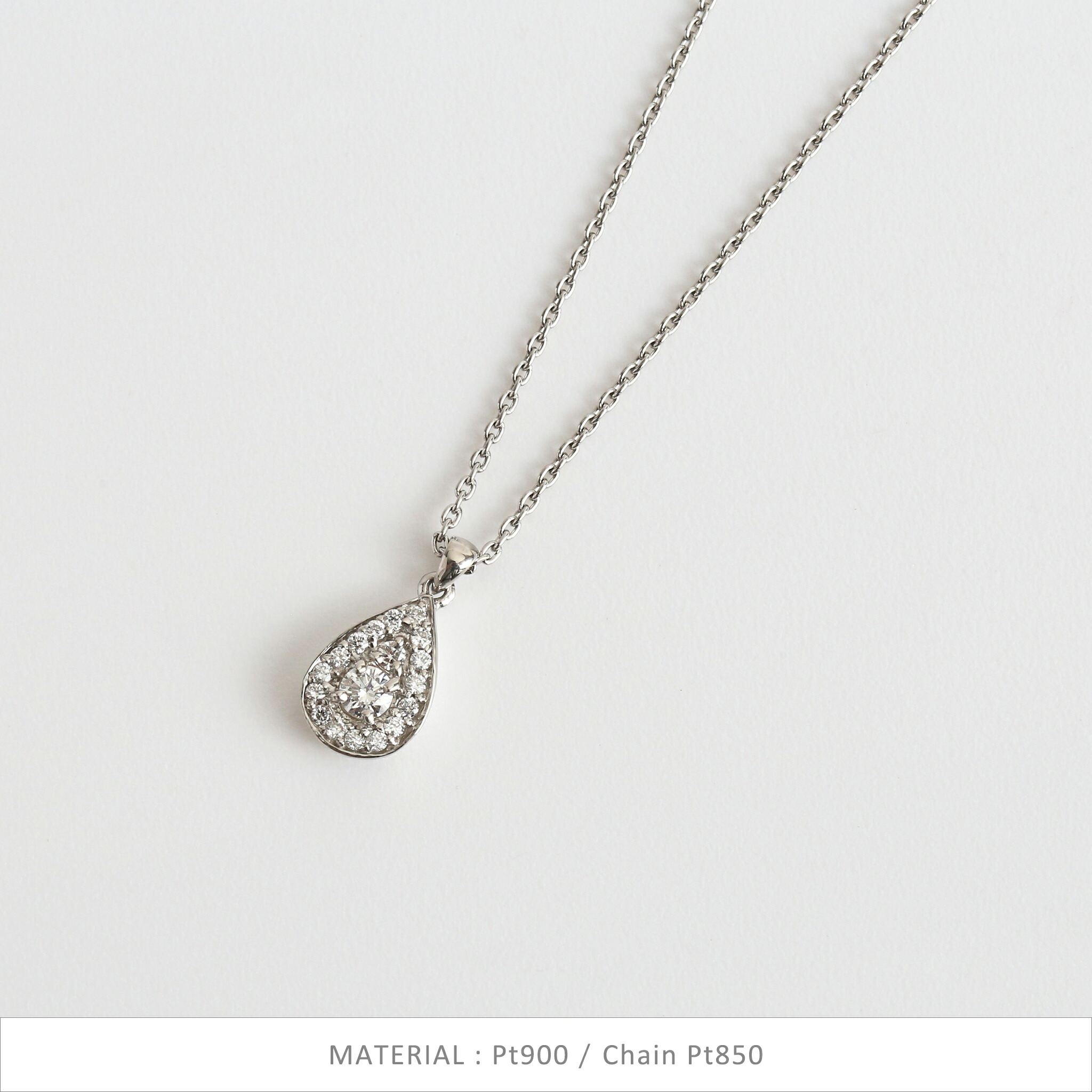 楽天市場】【Diamond Drop Necklace】 K10/K18/Pt900 雫 モチーフ