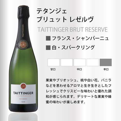 楽天市場】【企画品】テタンジェ ブリュット レゼルヴ(750ml