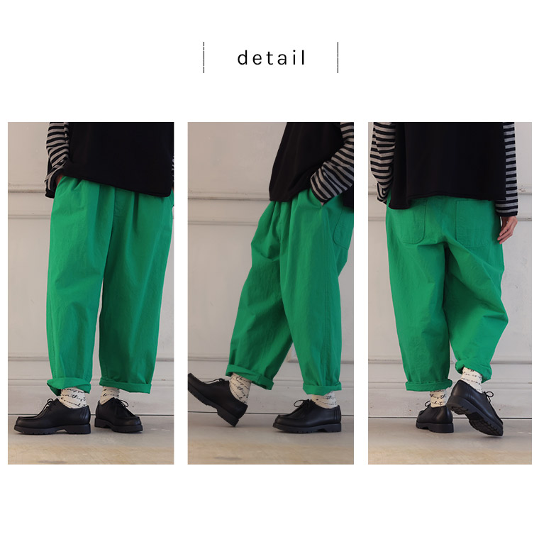 楽天市場】O.W.N 映えちゃうグリーンな9分丈パンツ M/L/LL/3L/4L/5L