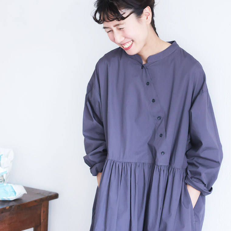 楽天市場】［me］ 私のななめボタンなワンピース M/L/LL/3L/4L/5L