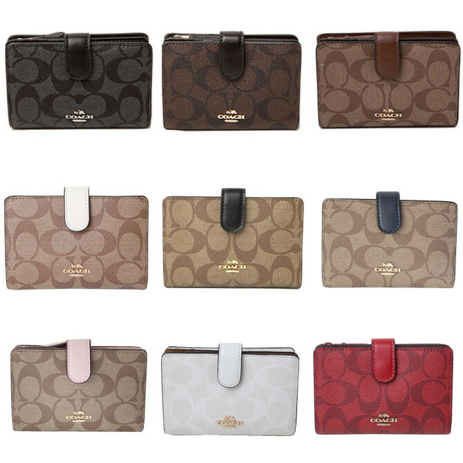 楽天市場】コーチ COACH 二つ折り財布 ラグジュアリー シグネチャー