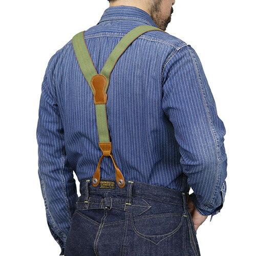 楽天市場】フリーホイーラーズ HEAVY STRONGHOLD SUSPENDERS EVERGREEN
