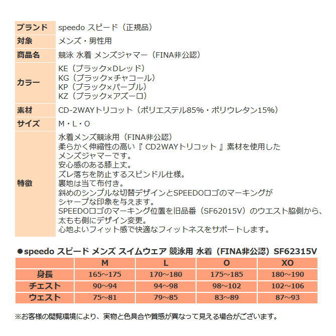 楽天市場】お取り寄せ発送 スピード speedo 水着 メンズ 競泳 パンツ