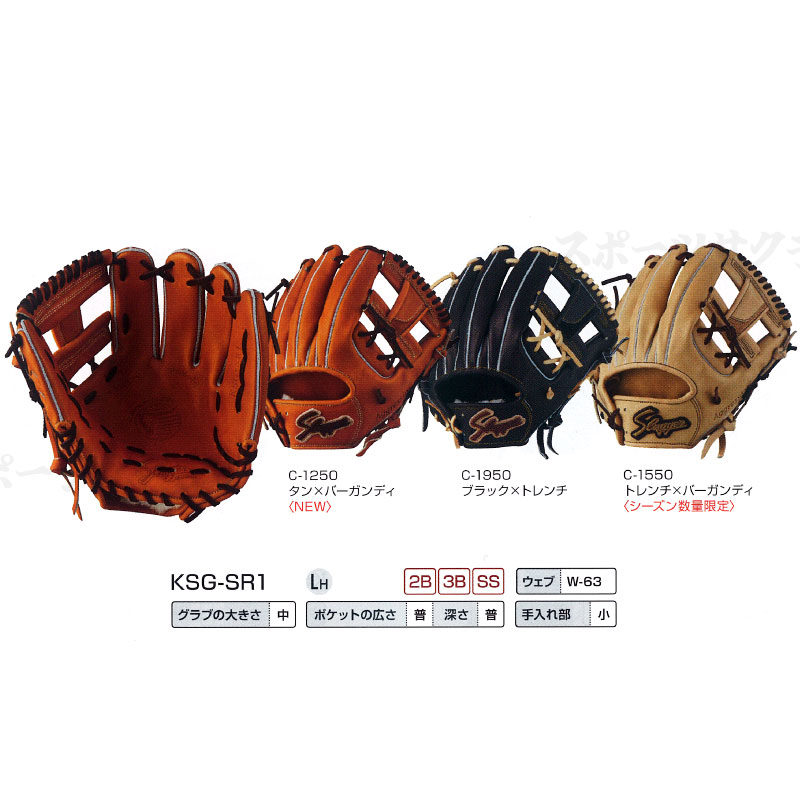 楽天市場】久保田スラッガー 硬式グローブ 内野手（カラーブラウン