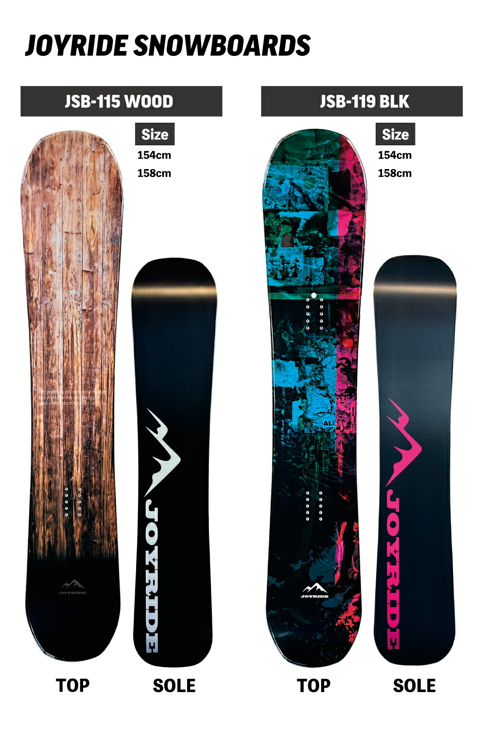 楽天市場】2点セット JOYRIDE SNOWBOARD NEW MODEL ｜ スノーボード 2