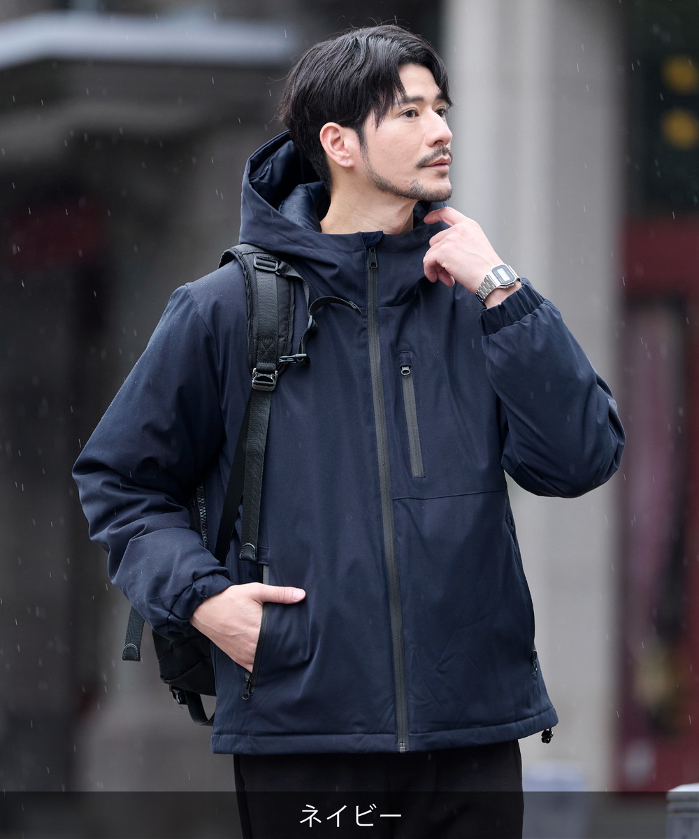 always フード付きネイビーブルゾン ジャケット ジャンパー M 楽天市場
