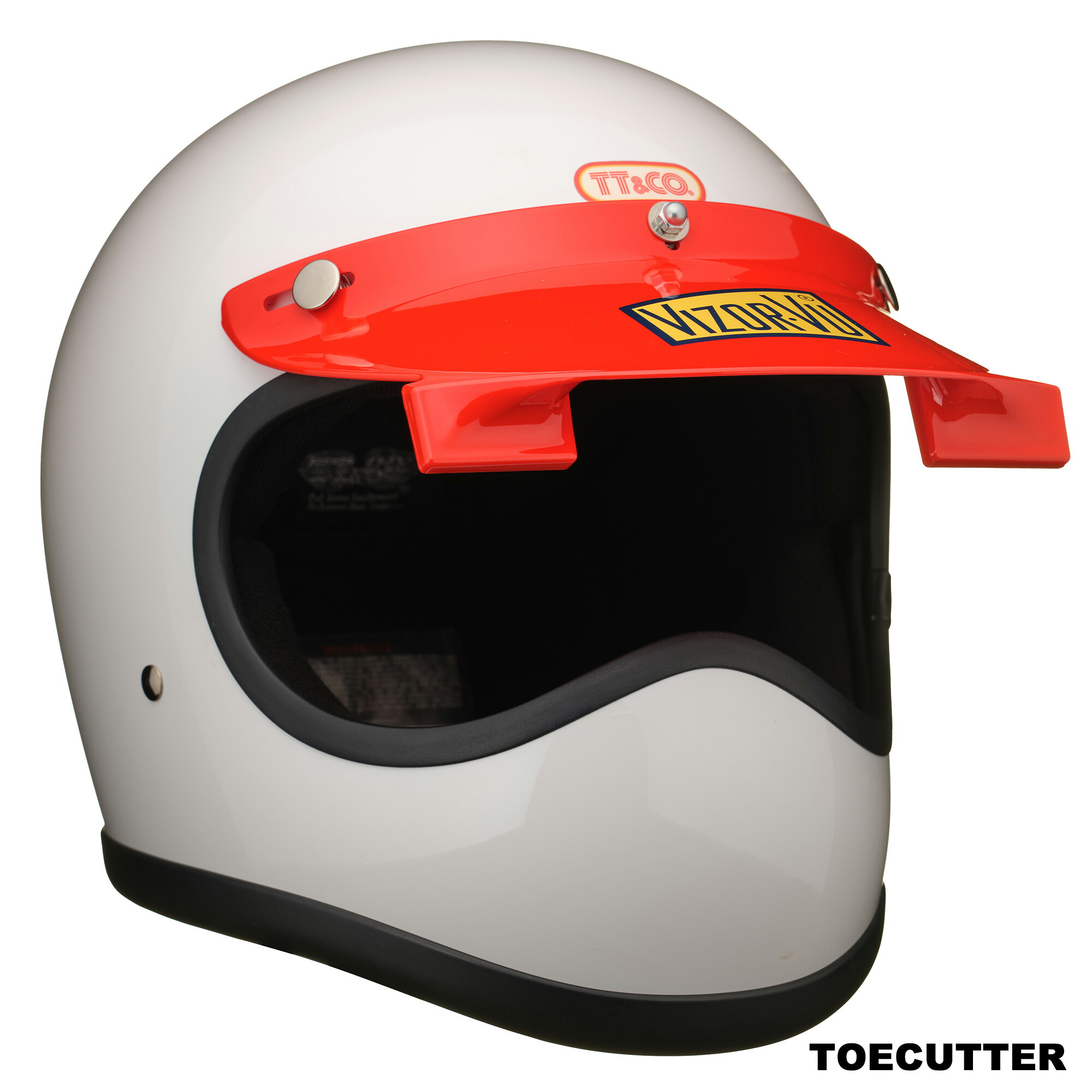 楽天市場】TT&CO. バイザービュー オレンジ ジェットヘルメット