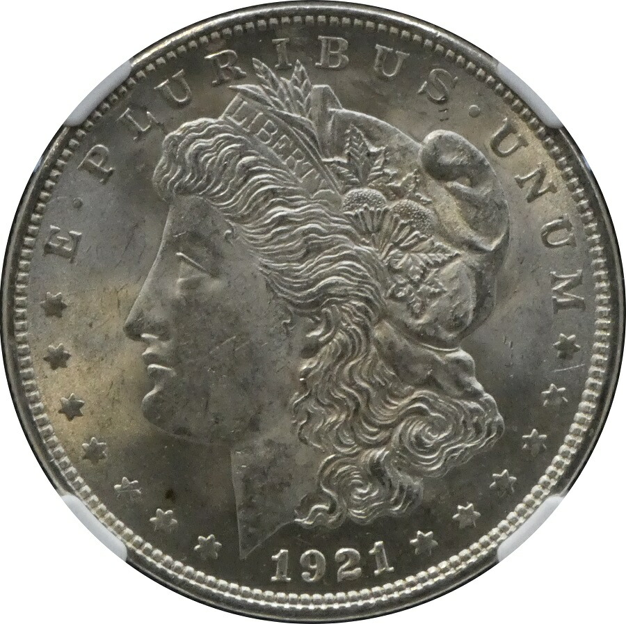 楽天市場】NGC MS62 モルガンダラー モルガン1ドル銀貨 1921年