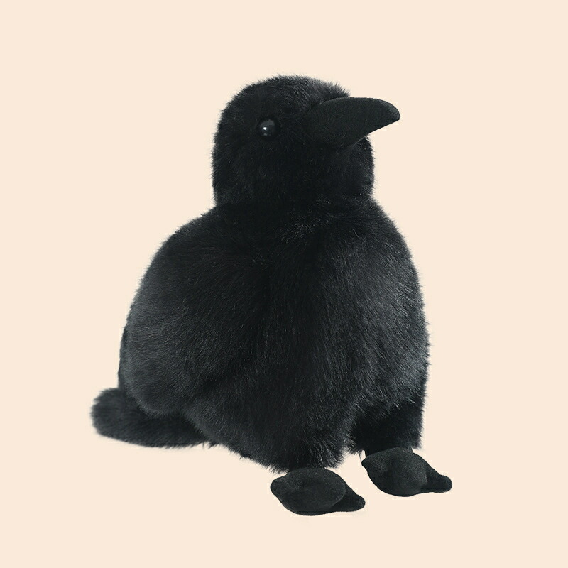 楽天市場】カラス ぬいぐるみ リアル 鴉 からす とり トリ 鳥 おもちゃ