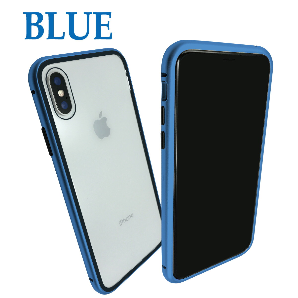 楽天市場】iPhone 背面強化ガラスケース バンパーケース iPhone