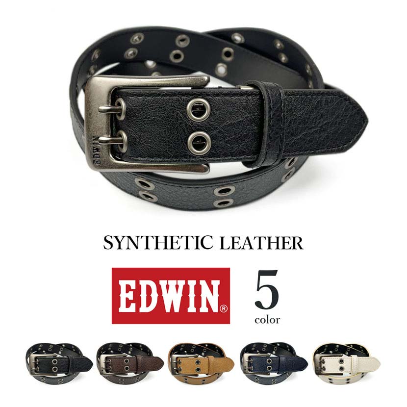 楽天市場】【全5色】 EDWIN エドウイン ダブルピン デザイン レザー