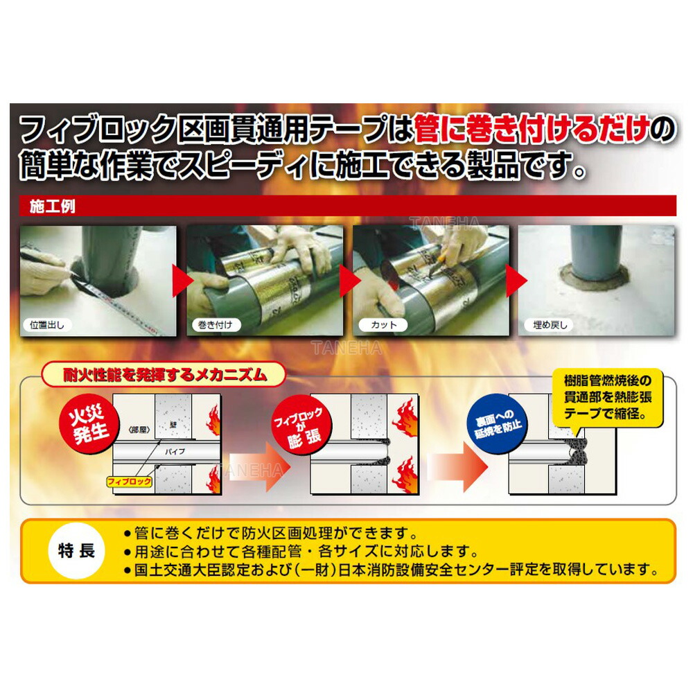楽天市場】積水 TBCZ001 1.5M 床用 : 防火区画用 ﾌｨﾌﾞﾛｯｸ 塩ﾋﾞ管用