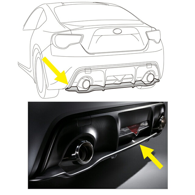 楽天市場】E5617CA000【STI-スバル】BRZ(ZC6)用リアアンダー