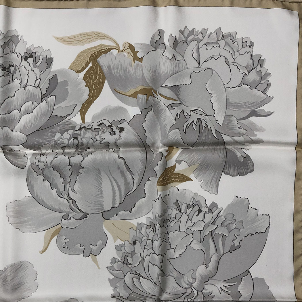 楽天市場】エルメス カレ90 LES Pivoines 芍薬 シャクヤク 100%シルク