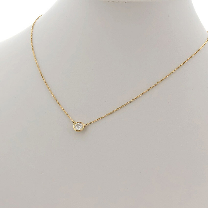楽天市場】ティファニー□バイザヤード ネックレス K18YG 0.5ct 3EX IF