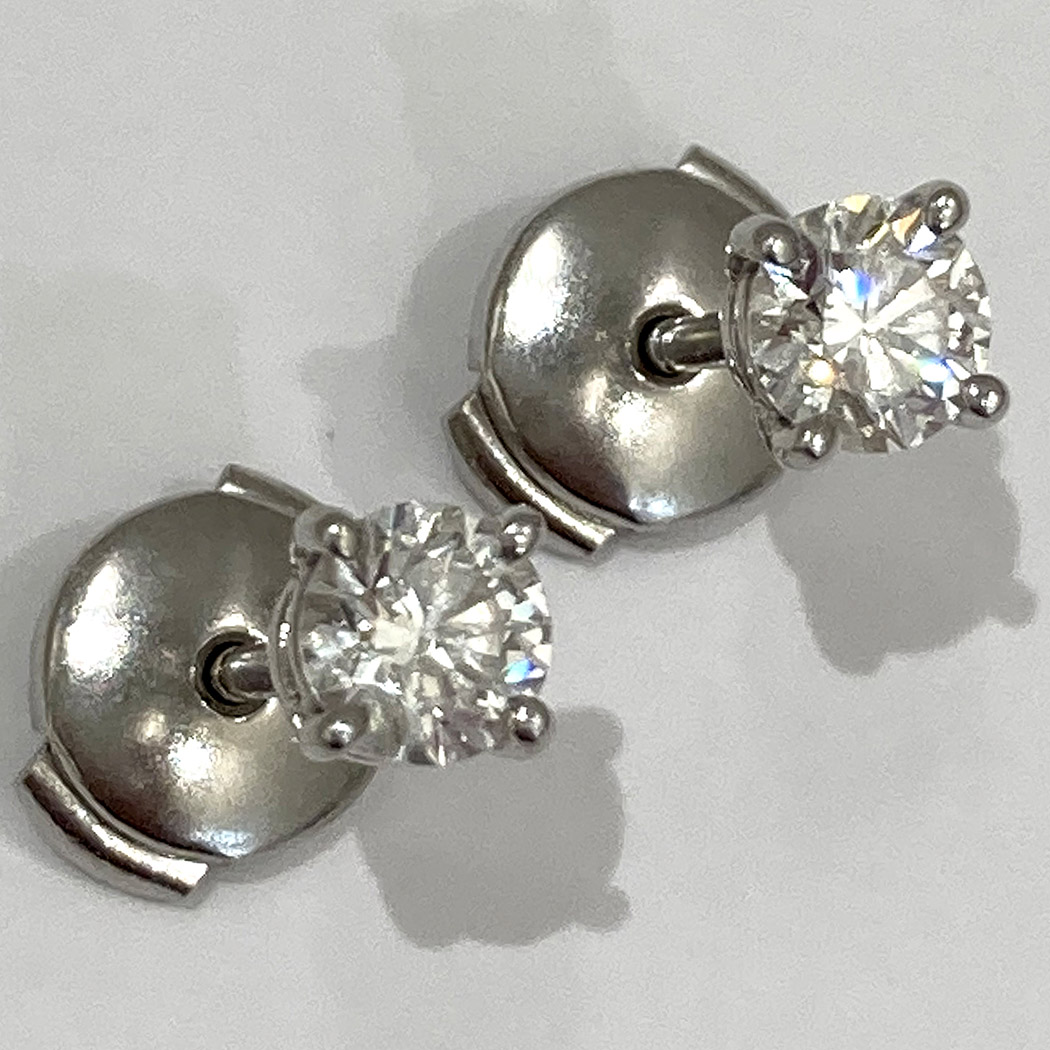 楽天市場】Tiffany&Co. ソリティア ダイヤモンド スタッド ピアス