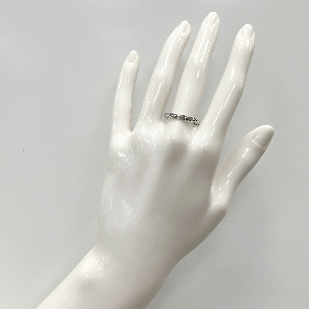 楽天市場】CHANEL□ マトラッセリング J2820 仕上げ済 #57 PT950