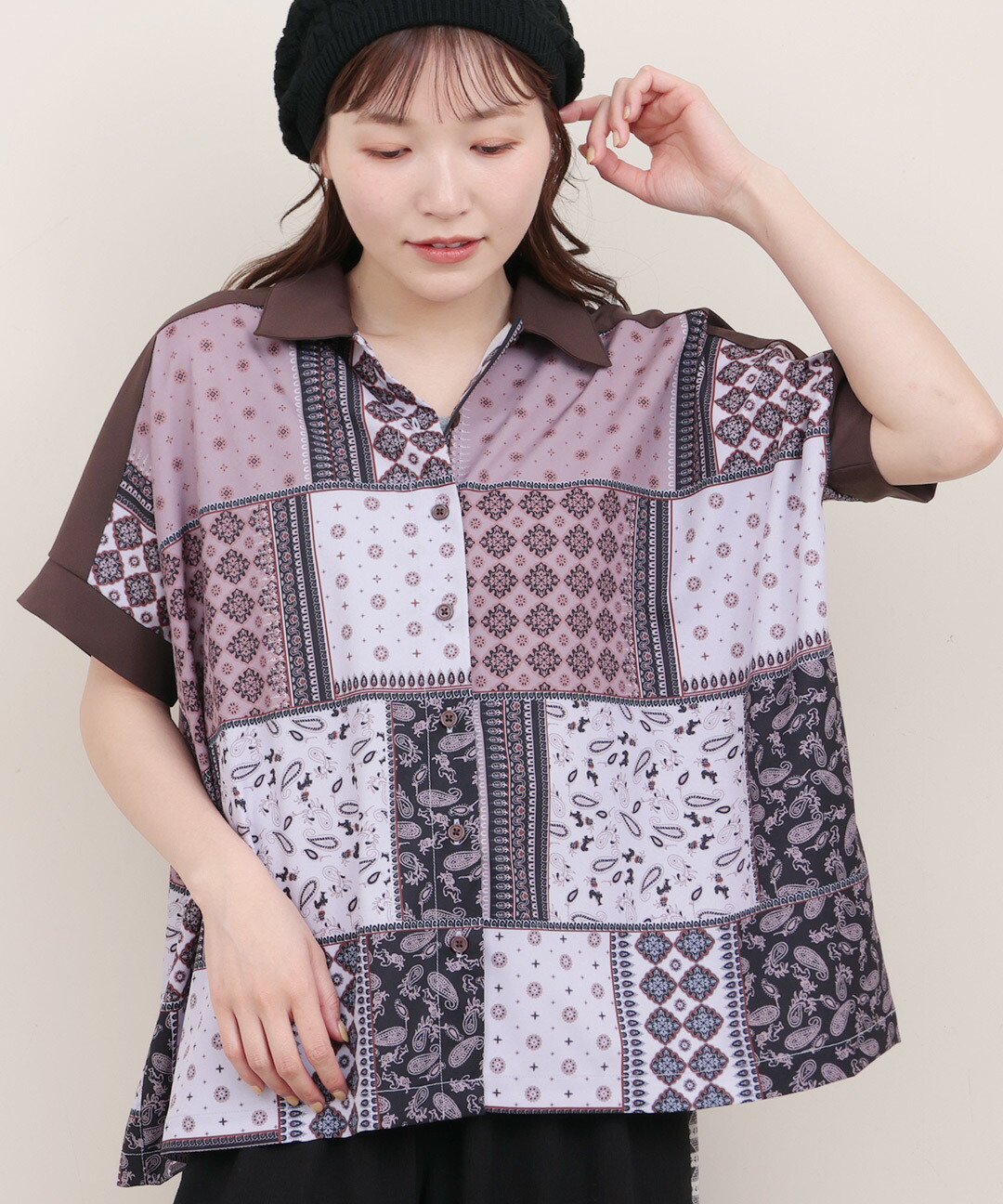 断*離様 ヒスミニ パッチワークシャツ新品タグ付き パッチワークT