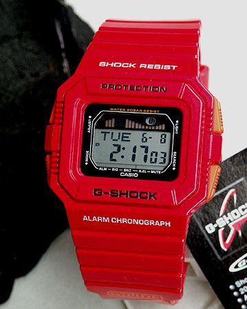 楽天市場】CASIOカシオGショック ジーショック GLX-5500A-4レッドLIDE