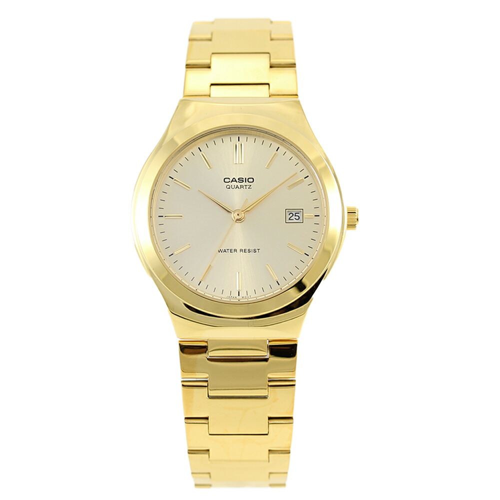 楽天市場】CASIO カシオ クォーツ MTP-1170N-9A ゴールド メンズ 海外