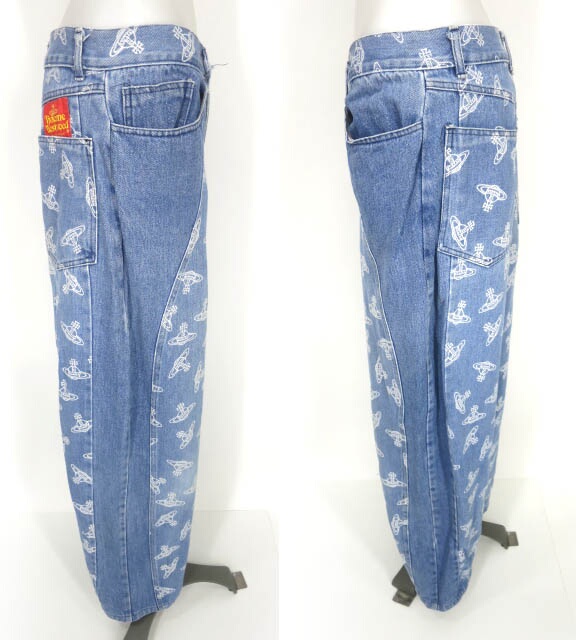 楽天市場】【中古】 Vivienne Westwood / オーブ柄デニムパンツ