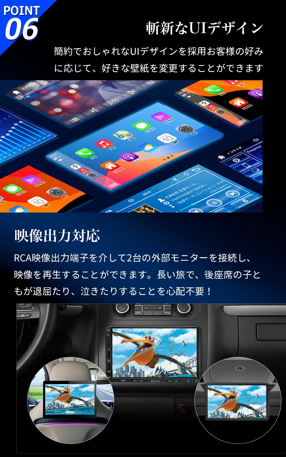 楽天市場】ディスプレイオーディオ 7インチ 2DIN ワイヤレス カー