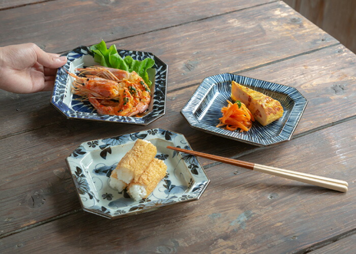 楽天市場】【スーパーセール期間10％OFF】波佐見焼 古染紋 手描き八角