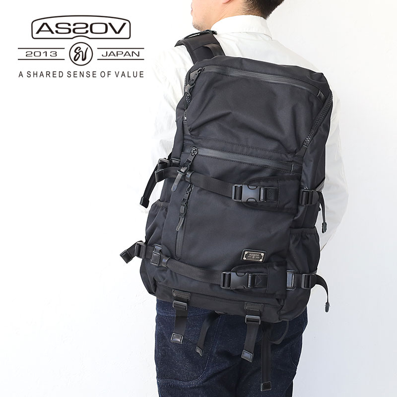 楽天市場】AS2OV アッソブ バッグ CORDURA DOBBY 305D ROUND ZIP BACK