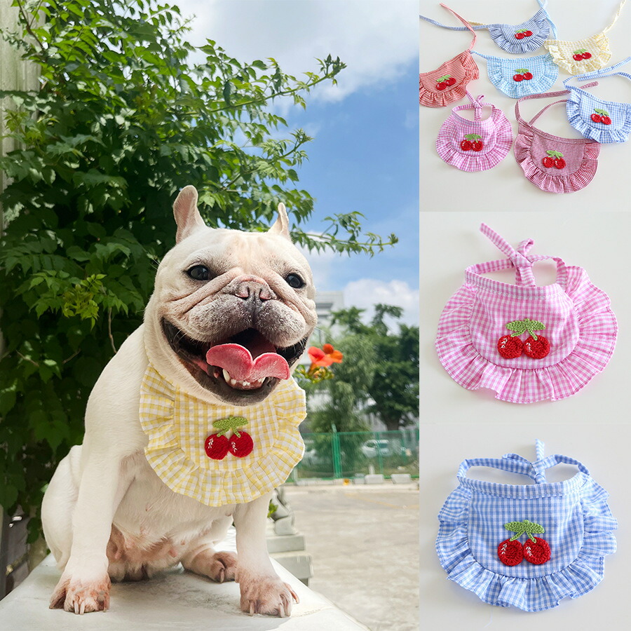 楽天市場】ペット 犬 可愛い チェリー バンダナ スタイ 小型犬 猫 猫用
