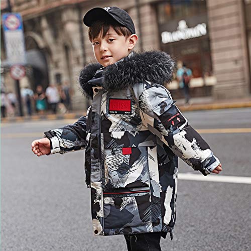 楽天市場】ファー フード付き 子供 ダウンジャケット 迷彩柄 ダウン