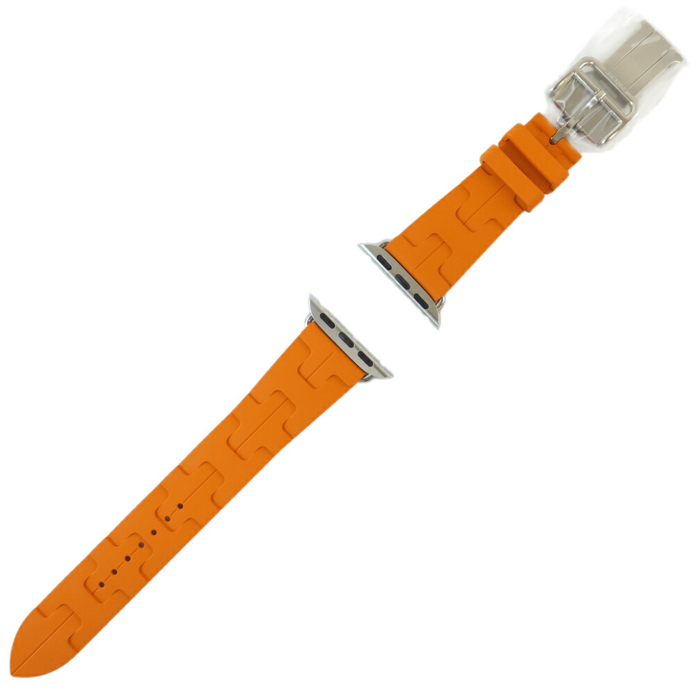 2968 Apple Watch エルメス オレンジ キリム ラバーバンド 2968 Apple
