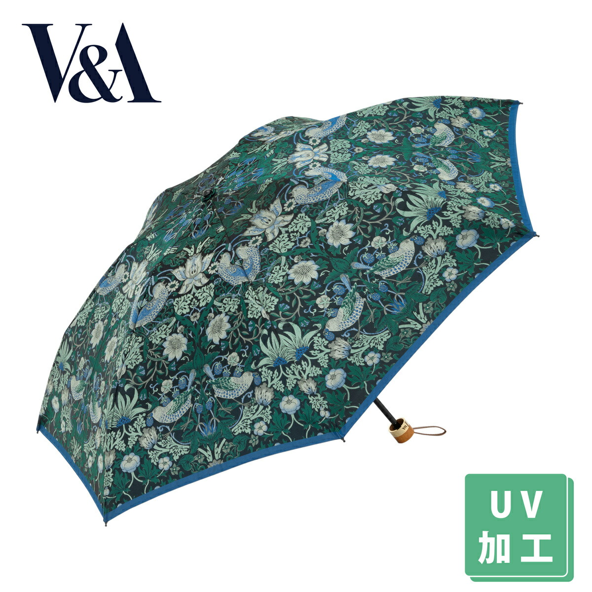 楽天市場】折りたたみ傘 晴雨兼用 婦人傘 V&A 日本製 UV加工 いちご