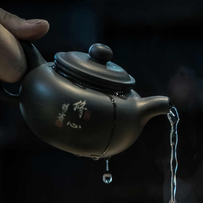 楽天市場】建水紫陶 手作り 中国茶器 220~260ml 茶壺 陶器 急須 磁器
