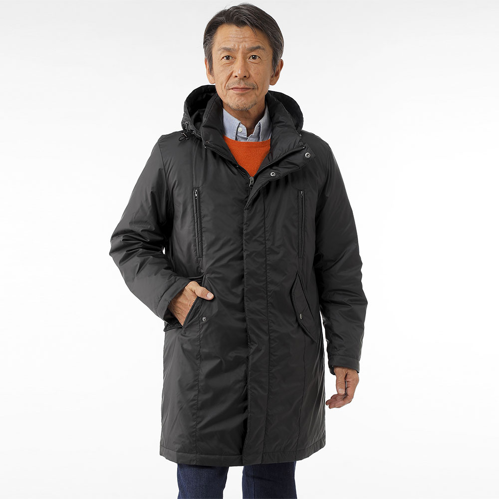 楽天市場】ロングダウンコート 撥水 フィルパワー700 フード付き 軽量