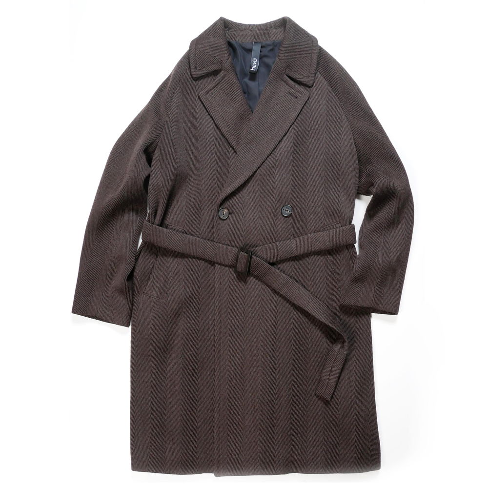 楽天市場】【10%OFFセール】hevo イーヴォ メンズ ダブルコート