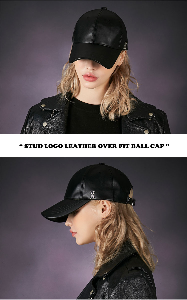 楽天市場】バザール キャップ VARZAR 正規販売店 STUD LOGO LEATHER