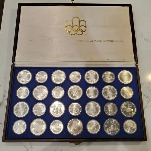 1976年 モントリオールオリンピック記念銀貨 10ドル×2 5ドル×2 カナダ