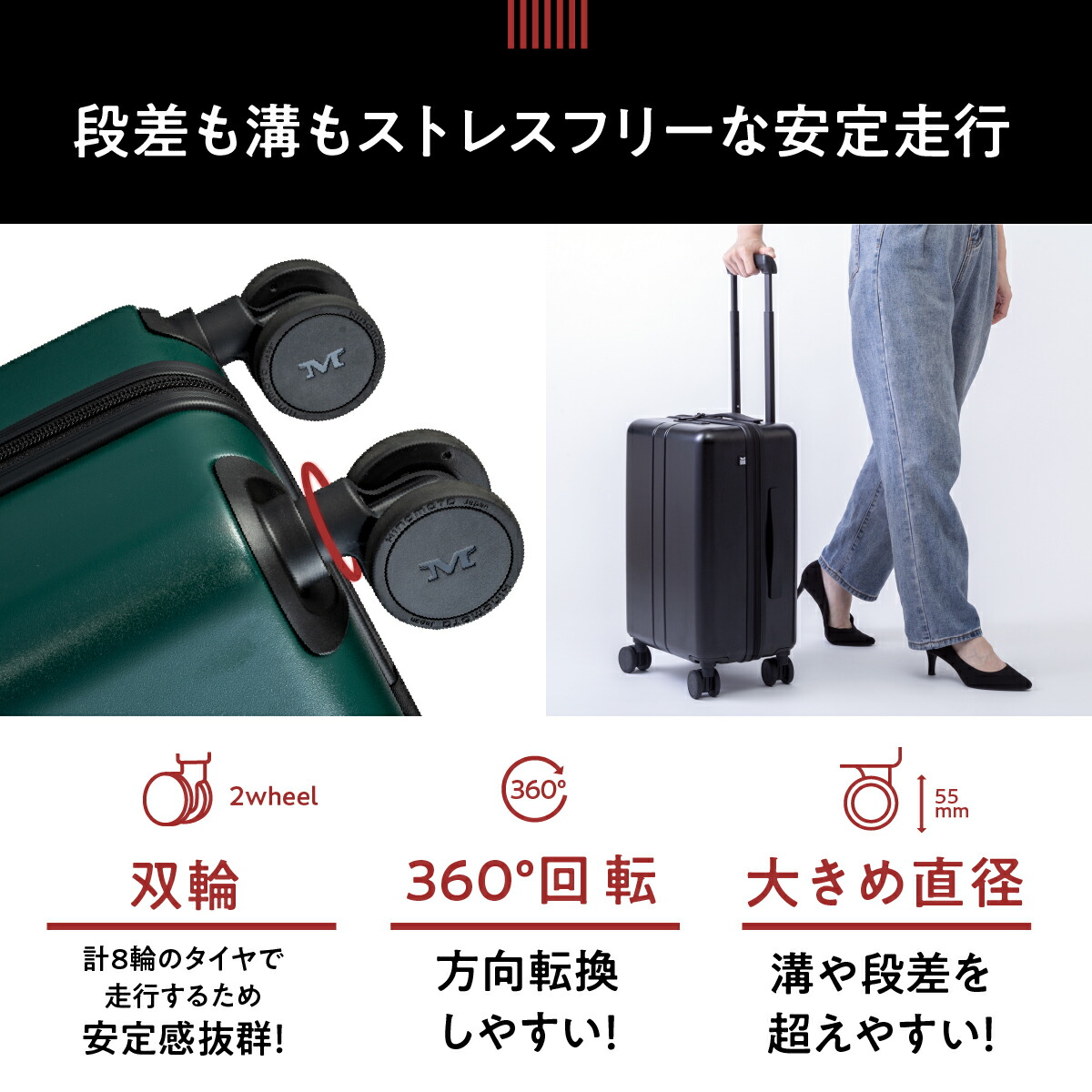 楽天市場】機内持ち込み スーツケース 36L MAIMO COLOR YOU 限定カラー