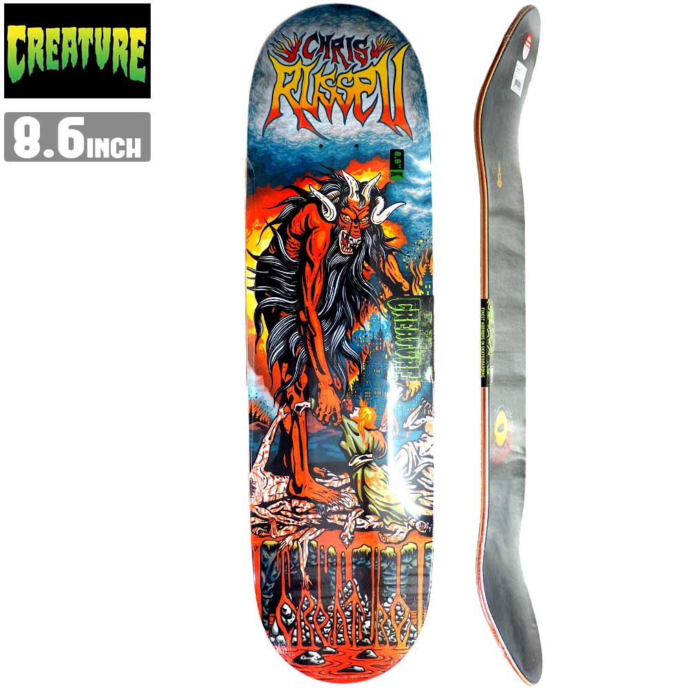 楽天市場】スケボー デッキ CREATURE クリーチャー RUSSELL BEASTIAL